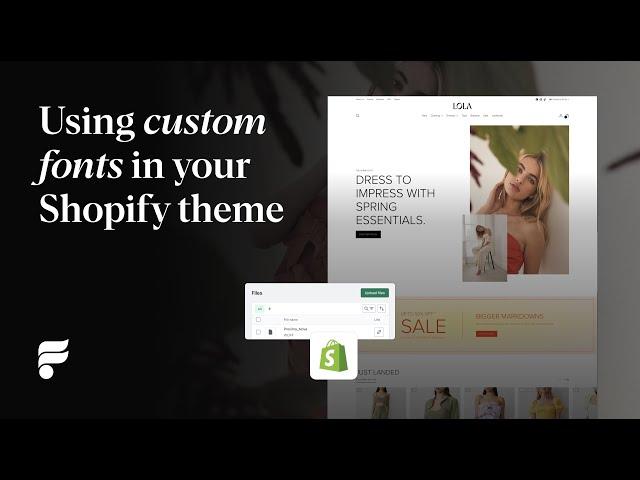 Using custom fonts in your Shopify theme