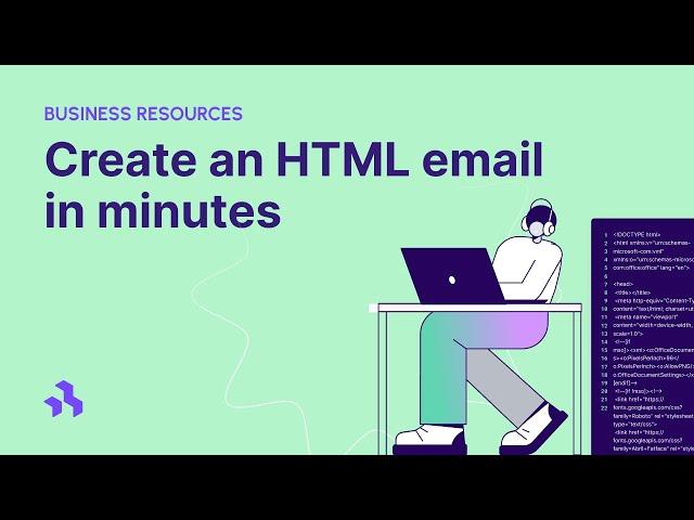 Create an HTML email in minutes