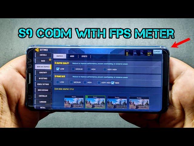 Samsung Galaxy S9 Exynos Call Of Duty Mobile Test Game | With FPS Meter | 2023!