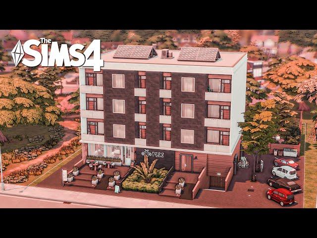 Modern Block build | Sims 4 | Stop motion + voice over | No CC