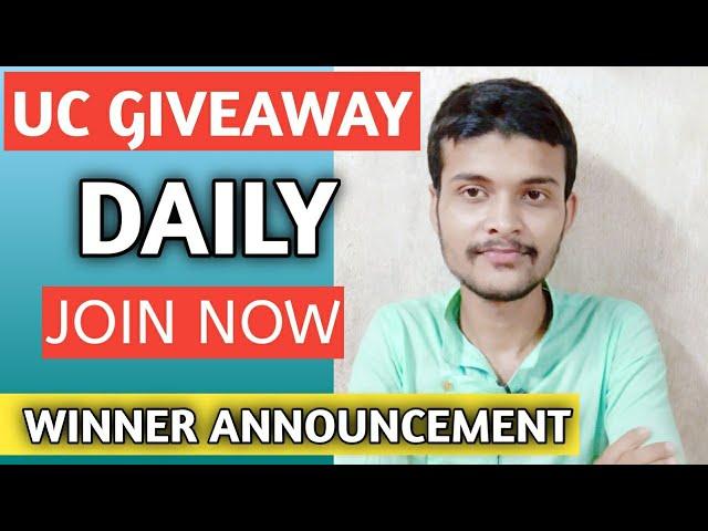 Daily PUBG UC Giveaway Announcement | Giveaway Winner Announcement | Saif Ki PathSala