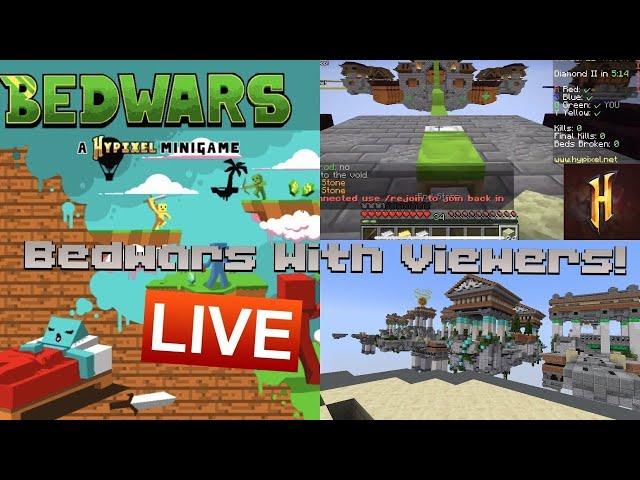 Minecraft Hypixel Bedwars with Adam + Viewers! [7/2/24]