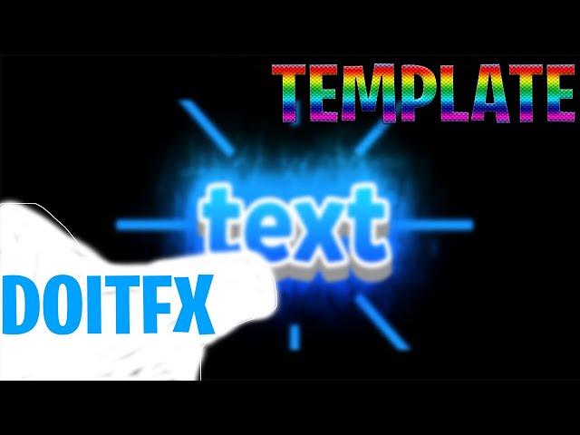 [AE] [simple] blue intro template|doitfx