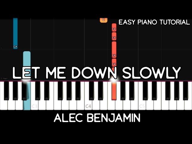 Alec Benjamin - Let Me Down Slowly (Easy Piano Tutorial)