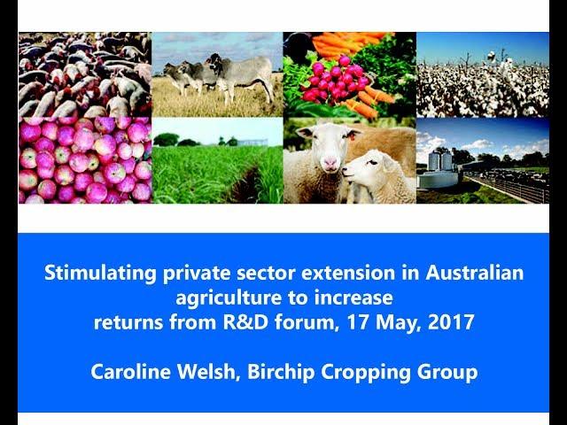 Presentation by Caroline Welsh, Birchip Cropping Group