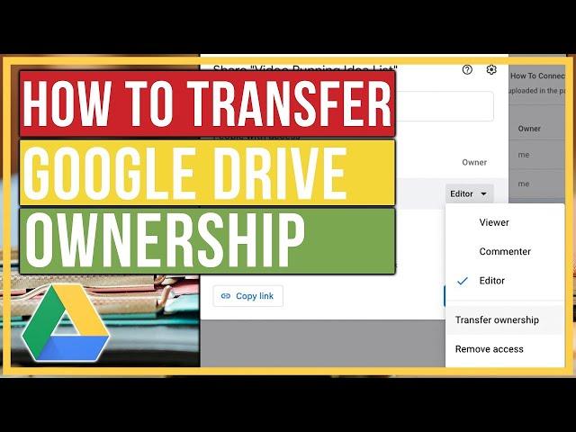 How To Transfer Google Drive Files AND Account Ownership