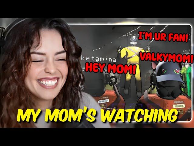 Everyone wants to get Valkyrae's Mother Attention