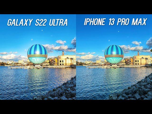 Galaxy S22 Ultra vs iPhone 13 Pro Max Camera Video Test Comparison