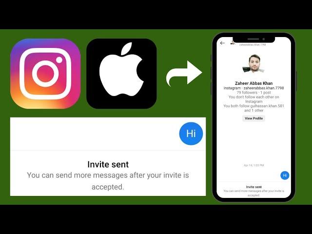 How to fix Instagram "You can send more messages after your invite is accepted" in iPhone