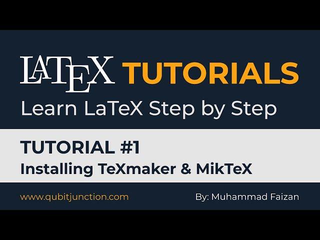 LaTeX Tutorial 1 - Installing LaTeX Editor & TeX Compiler