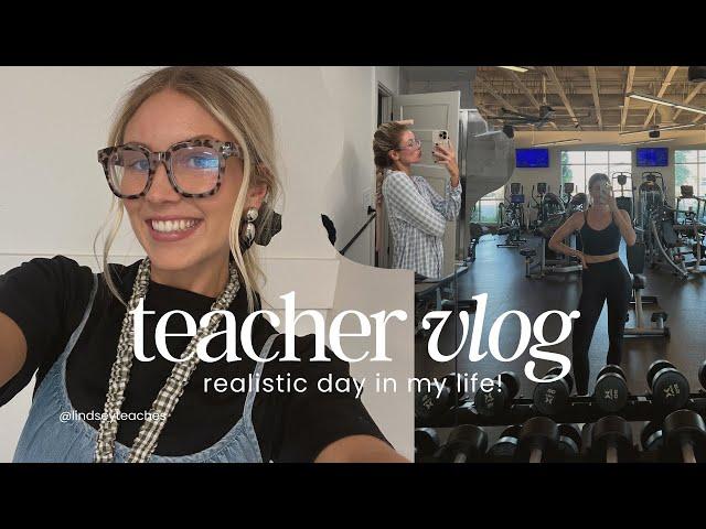 TEACHER VLOG | what I eat in a day, working out after school, teacher struggles