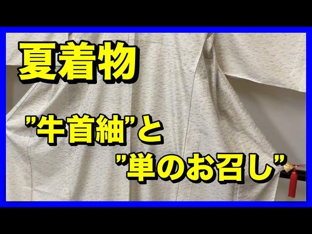 夏着物「牛首紬」と「単のお召し」の紹介