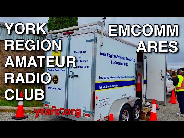 EMCOMM/ARES  Emergency Communications Trailer.  York Region Amateur Radio Club. YRARC.