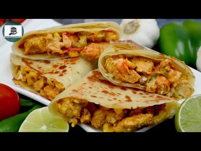 Chicken Cheese Crepe Recipe by Marinated Goodness