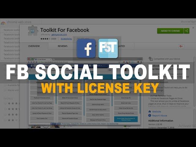 Facebook Social Toolkit Premium Version For Unlimited Free | Toolkit For Facebook