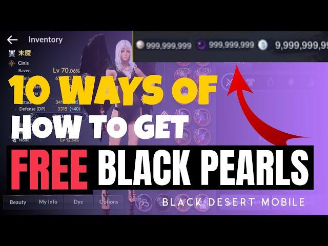 BLACK DESERT MOBILE: HOW TO GET FREE BLACK PEARLS!!! TIPS & GUIDE