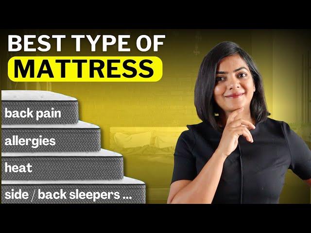 What type of Mattress to buy for Back Pain, Heat, Allergies? Best Mattresses in India by need