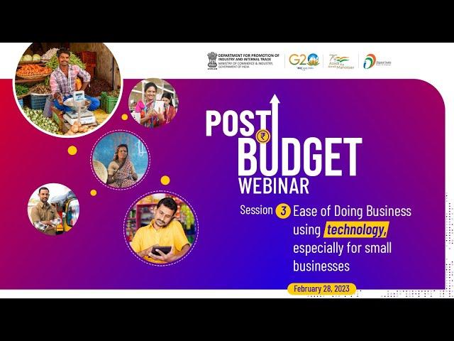 Session 3 - Post Budget Webinar