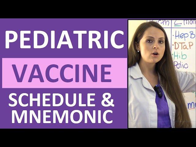 Pediatric Vaccination Schedule Mnemonic for Immunizations Made Easy (Ages 0-6 years) NCLEX