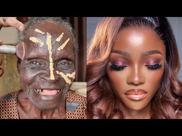 MUST WATCH  VIRAL Bridal Gele & Makeup Transformation | Makeup Tutorial ️