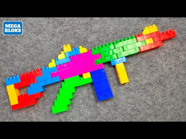 TUTORIAL How to Make Small Gun From Mega Lego Blocks BUILDING ASMR SATISFYING DIY#182