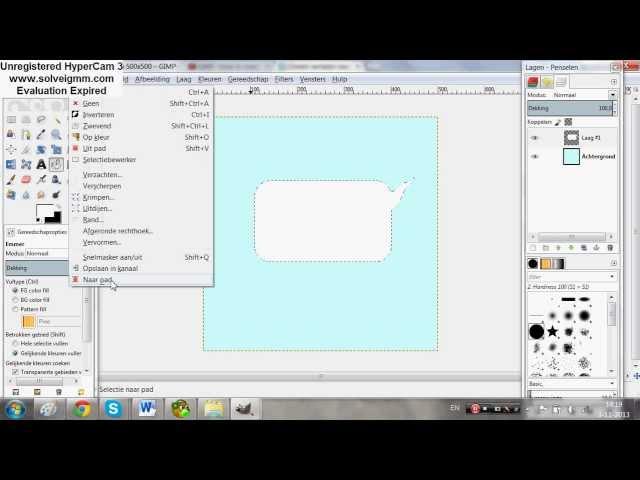 Tutorial (Gimp 2) Text balloon