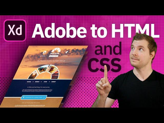 Convert Adobe XD to Responsive HTML and CSS website