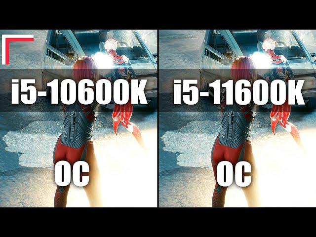 Intel Core i5-10600K OC vs Intel Core i5-11600K OC — Test in 8 Games! [1080p, 1440p]