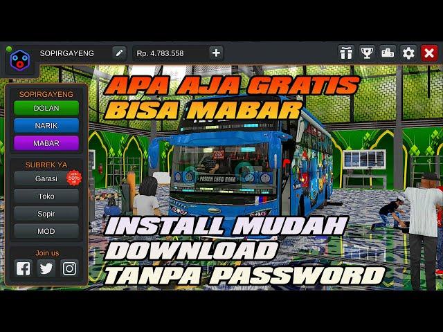 CARA INSTALL DAN DOWNLOAD MOD APK + OBB BUSSID 3.6.1 | BUS SIMULATOR INDONESIA ULIMITED MONEY