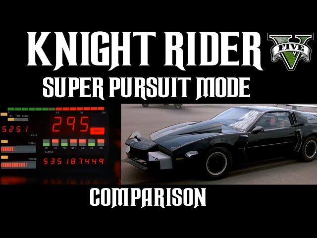 Knight Rider - Super Pursuit Mode Comparison (Original Scenes vs. Knight Rider Mod Scenes)