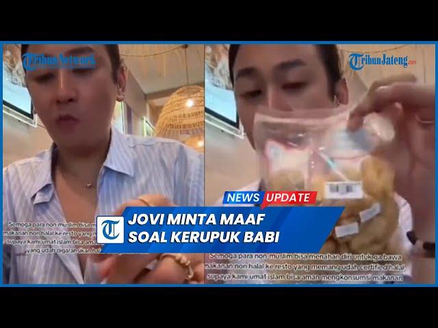 Viral Selebgram Jovi Adhiguna Makan Kerupuk Babi di Restoran Halal Berujung Maaf