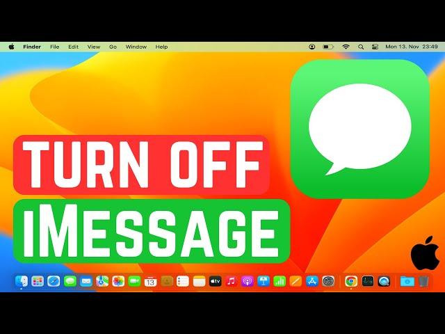 How to Turn Off turn off iMessage on Mac | How to Disable iMessage on MacOS (2024)