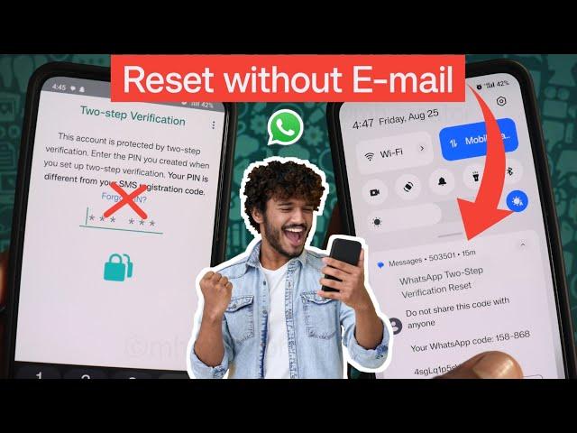 How to Reset Two Step Verification in WhatsApp without email | Two step verification forgot password