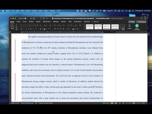 How to unlink references in Word