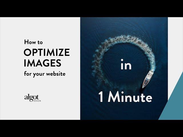 Website Photo Optimization in 1 minute