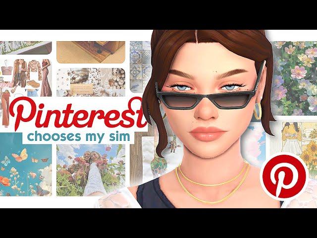 PINTEREST PICKS MY SIM! | Sims 4 CAS Challenge CC