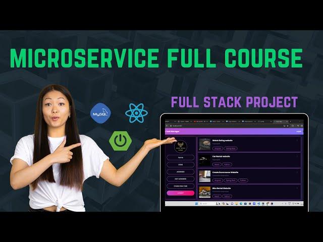 A Spring Boot Microservices Project Full Course For Beginners | React, Redux Toolkit, Tailwind css