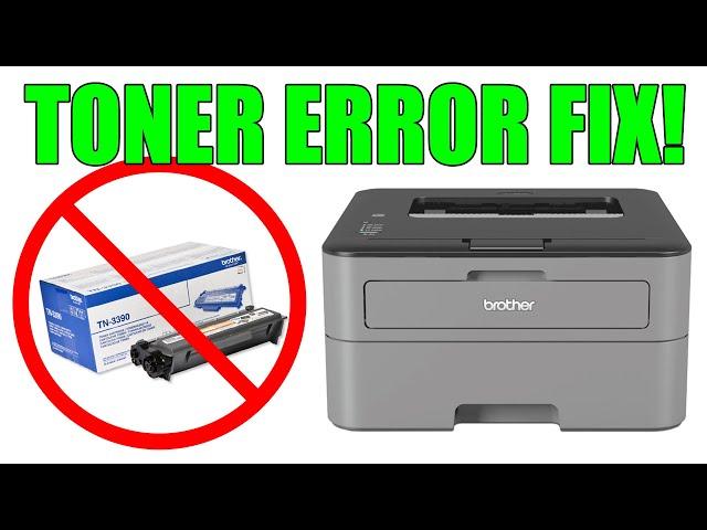 OVERRIDE Brother HL-L2300D Printer Low Toner Reset Error FIX