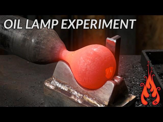 Blacksmithing - The Oil Lamp Experiment!