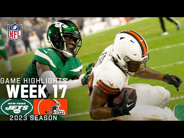 New York Jets vs. Cleveland Browns | 2023 Week 17 Game Highlights