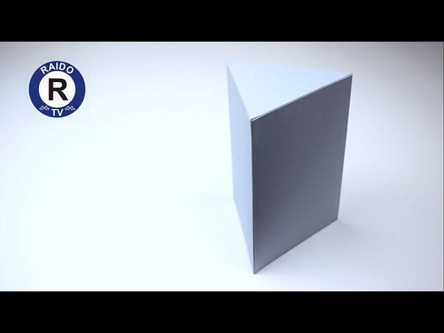 HOW TO MAKE A TRIANGULAR PRISM OUT OF PAPER? RIGHT TRIANGULAR PRISM. 3D GEOMETRIC SHAPES. | #RAIDOTV