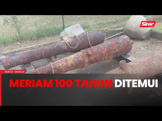 Tiga meriam berusia lebih 100 tahun ditemui di Dungun, Setiu