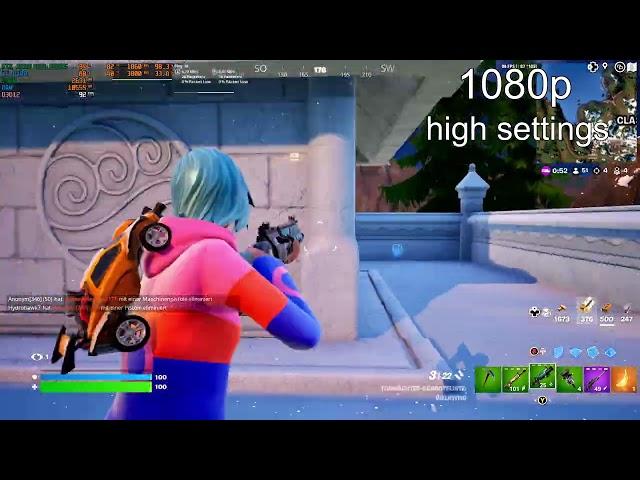 FORTNITE - Chapter 5 - Season 2 - GTX 1660 - i5 8400 @1080p high settings