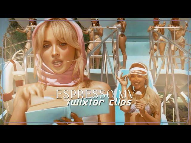 Sabrina Carpenter " espresso " mv 4K twixtor clips / scenepack | for edits