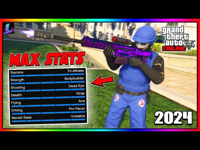 *UPDATED* SOLO Get Max Stats FAST In GTA 5 Online! (Easy Max Stats Guide)