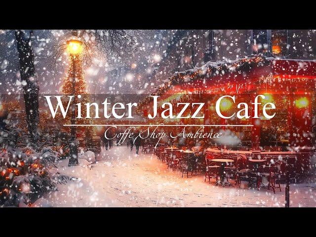 Cozy winter jazz️ Snowy holiday atmosphere with calm jazz music