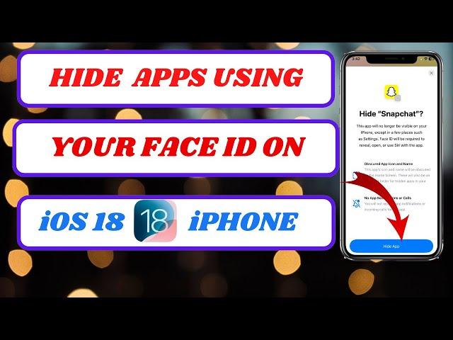 how to hide apps on iphone ios 18|hide apps on iphone ios 18|2024