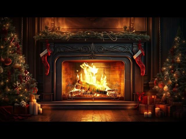 A Warm Fire This Winter Christmas | Helps Sleep Instantly | Fireplace Burning