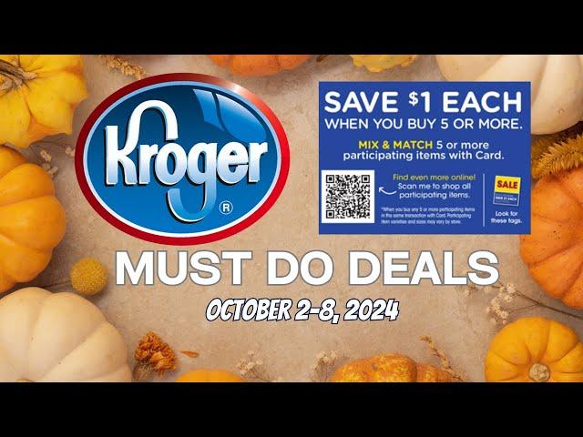 *OMG!* Kroger MUST DO Deals for 10/2-10/8 | Mega Sale, Weekly Digitals, & MORE