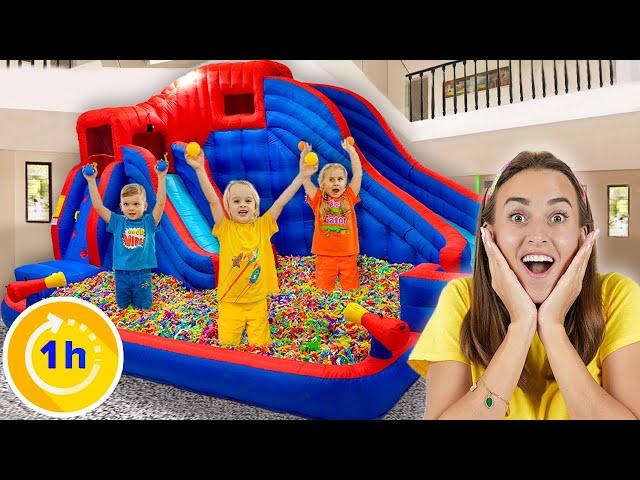 Chris turns House into a Trampoline park | Kids develop creativity and imagination